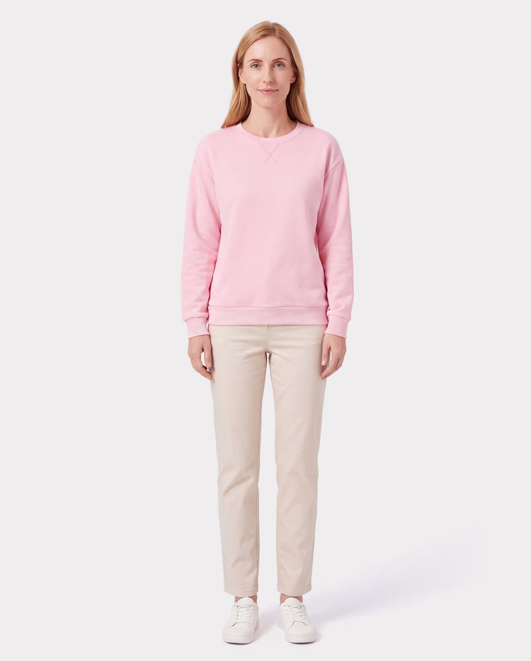 Family Matching Solid Color Crewneck Sweatshirts Multi-color