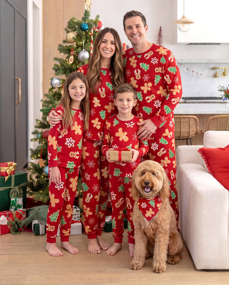Christmas Gingerbread Family Matching Pajamas