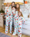 Pyjamas de Noël assortis pour la famille, imprimé mug, vert