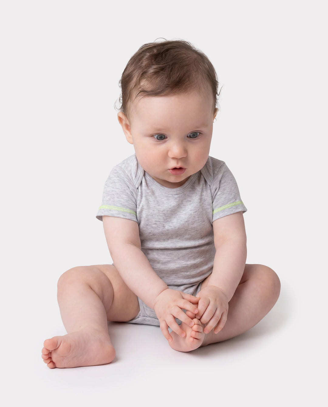 Baby Junge/Mädchen 3er-Pack Lyocell Einfarbiger Strampler schwarz