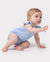 Bamboo Baby Girl Solid Color 3-Piece Rompers Set Blue