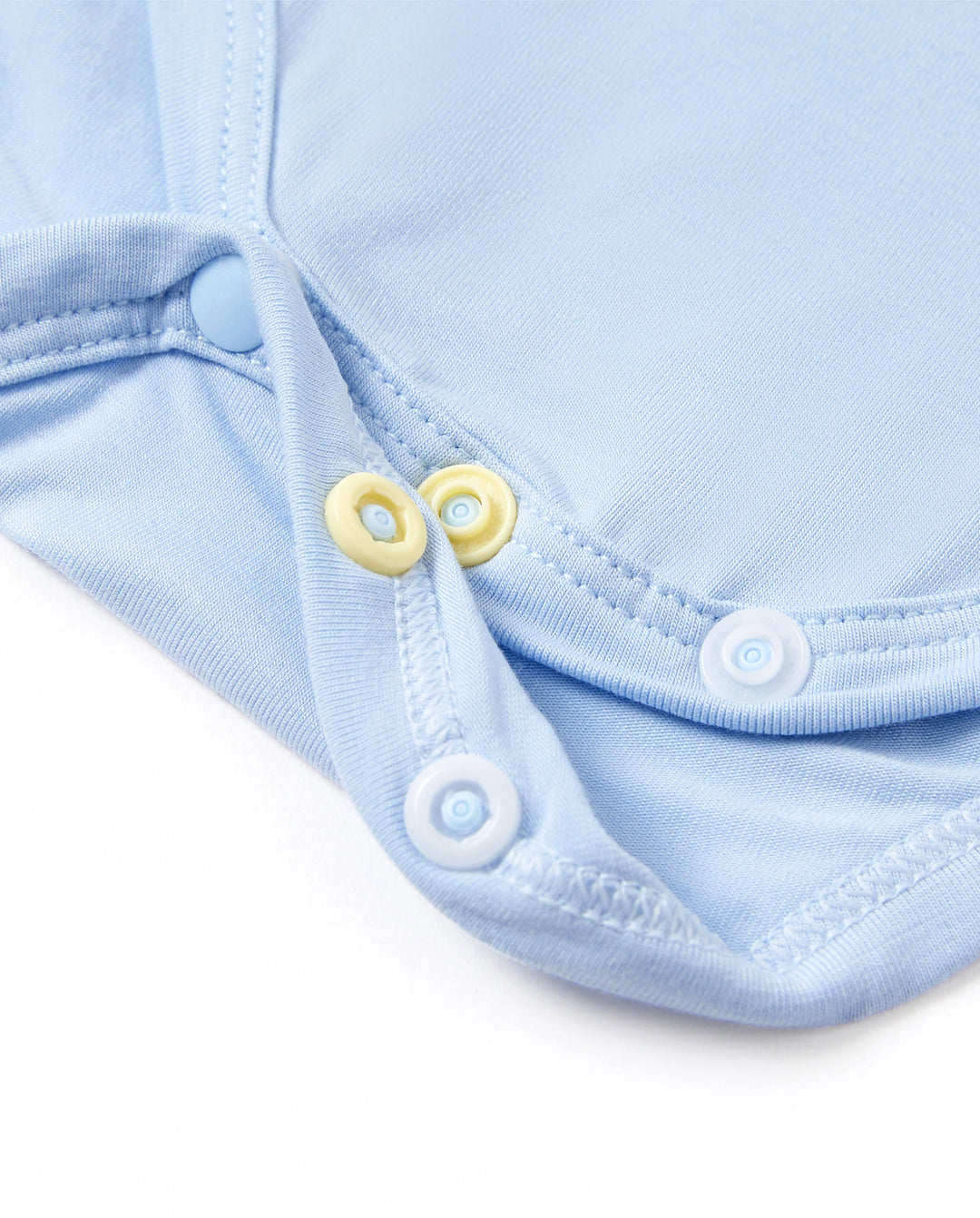 Mono informal de bambú para bebé niño/niña azul