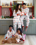 PatPat Family Matching Christmas Pajamas Christmas Lights Print White