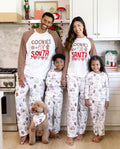 Pijamas navideños a juego para toda la familia con estampado de muñecos de jengibre, marrón