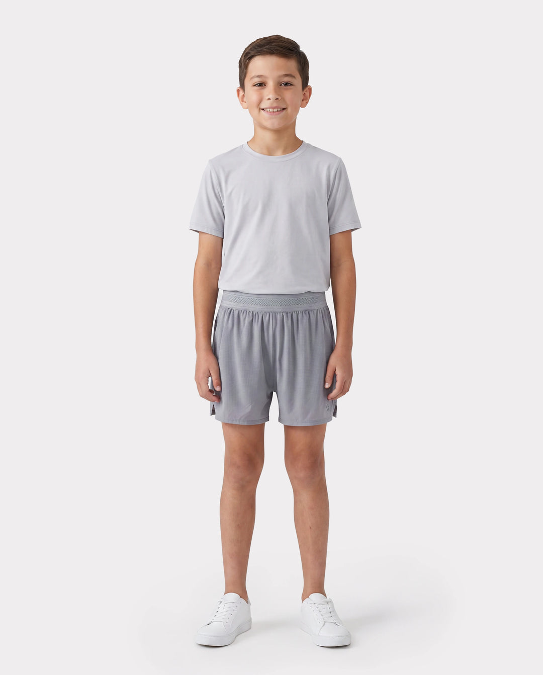 PatPat Lightflow Activewear Kid Boy athletic ultra light quick dry shorts Grey