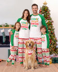 Pyjamas de Noël assortis pour toute la famille, imprimé pain d’épice, vert