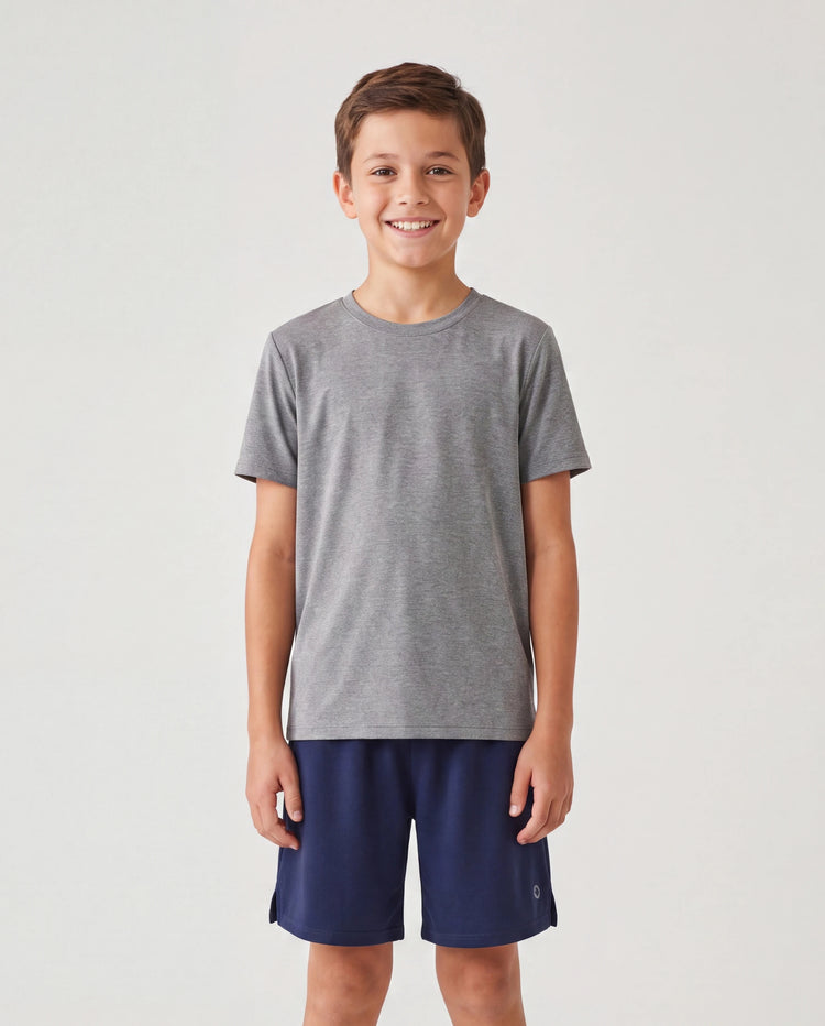 PatPat Rapidair Activewear™ Kid Boy Athletic Quick Dry Atmungsaktive Shorts mit Taschen tiefblau