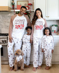 Weihnachts-Pyjamas mit Lebkuchen-Aufdruck in Braun für die ganze Familie