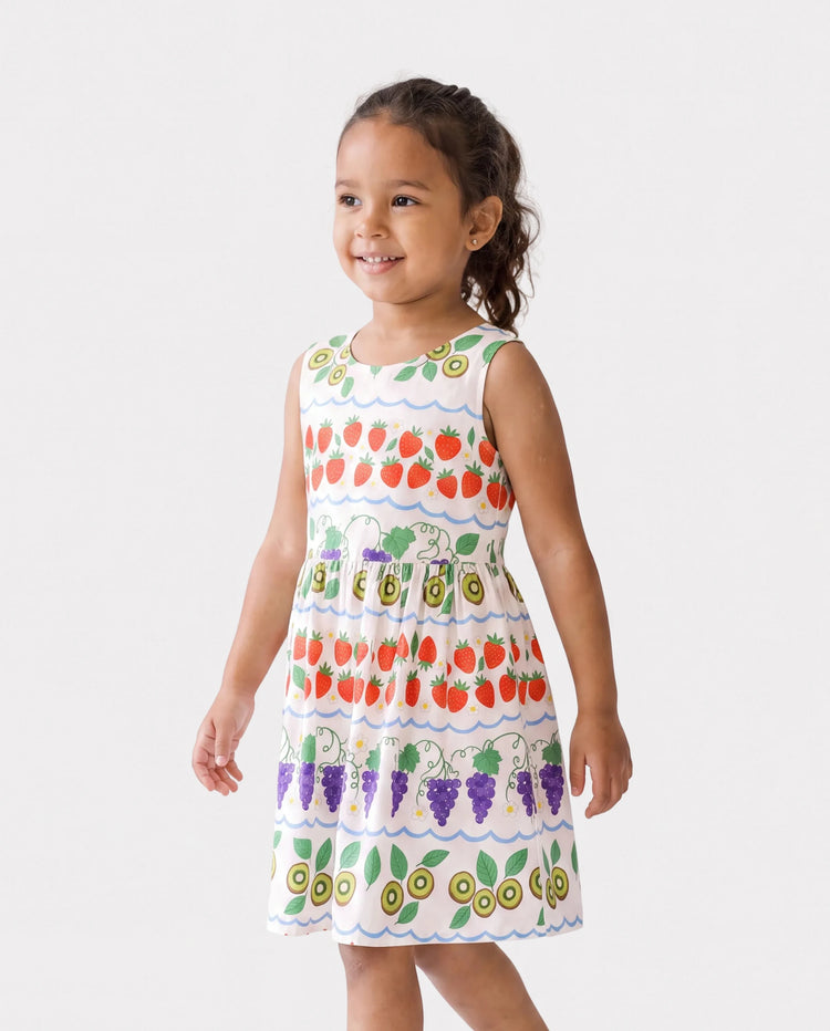 Fresh Market Toddler Girl Fruit Crossback Dress Multi-color