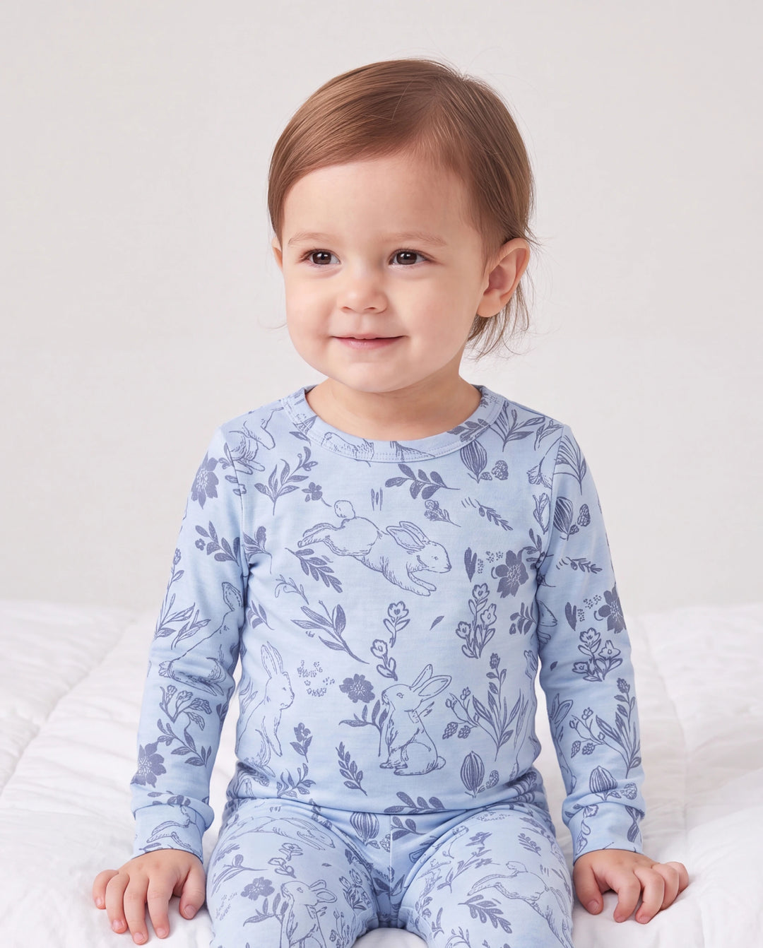 Kleinkind / Kinder 2-teiliger Pyjama mit Animal-Print ( eng anliegend ) blau