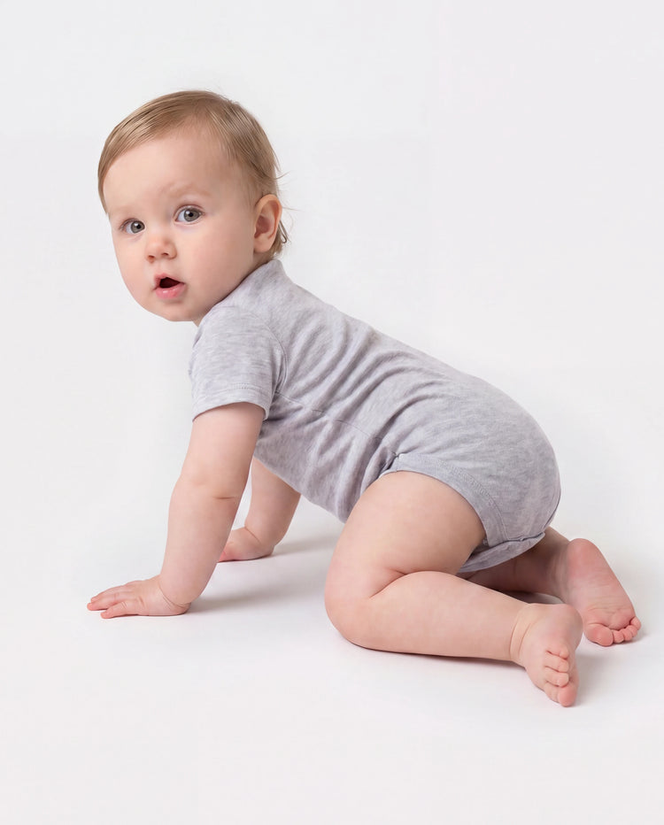 Ensemble 4 pièces barboteuses bébé garçon/fille en modal couleur unie blanc
