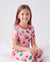 Pyjama de Noël/Halloween pour tout-petits/enfants Ensemble de pyjama 3 pièces en bambou Look 2 en 1 pour 4 saisons (ajustement parfait) Rose clair