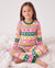Weihnachts- / Halloween-Pyjama 2-teiliges Bambus-Schlafanzug-Set mit kindlichem Print für Kleinkinder / Mädchen (Eng anliegend) Mehrfarbig