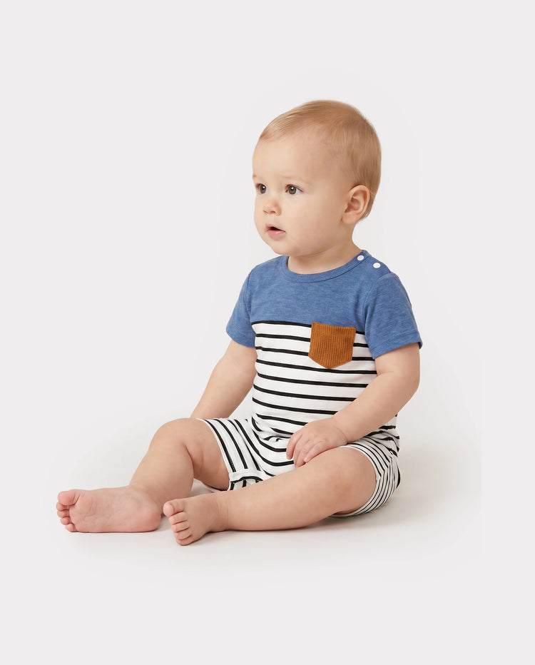 Family Matching Soft Casual Outfit with Below Knee Dresses, Front Buttons, Belted Design Blue