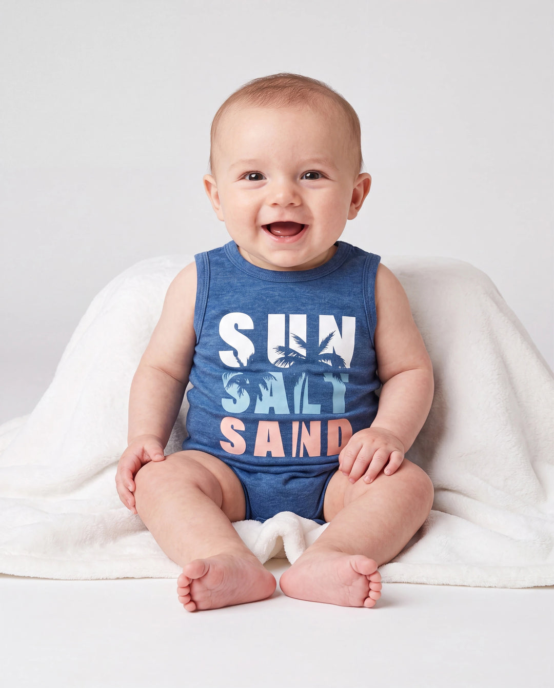 Daddy & Daughter Sets Blue Tank Top or Flowy A-Line Tank Dress with Pockets Blue