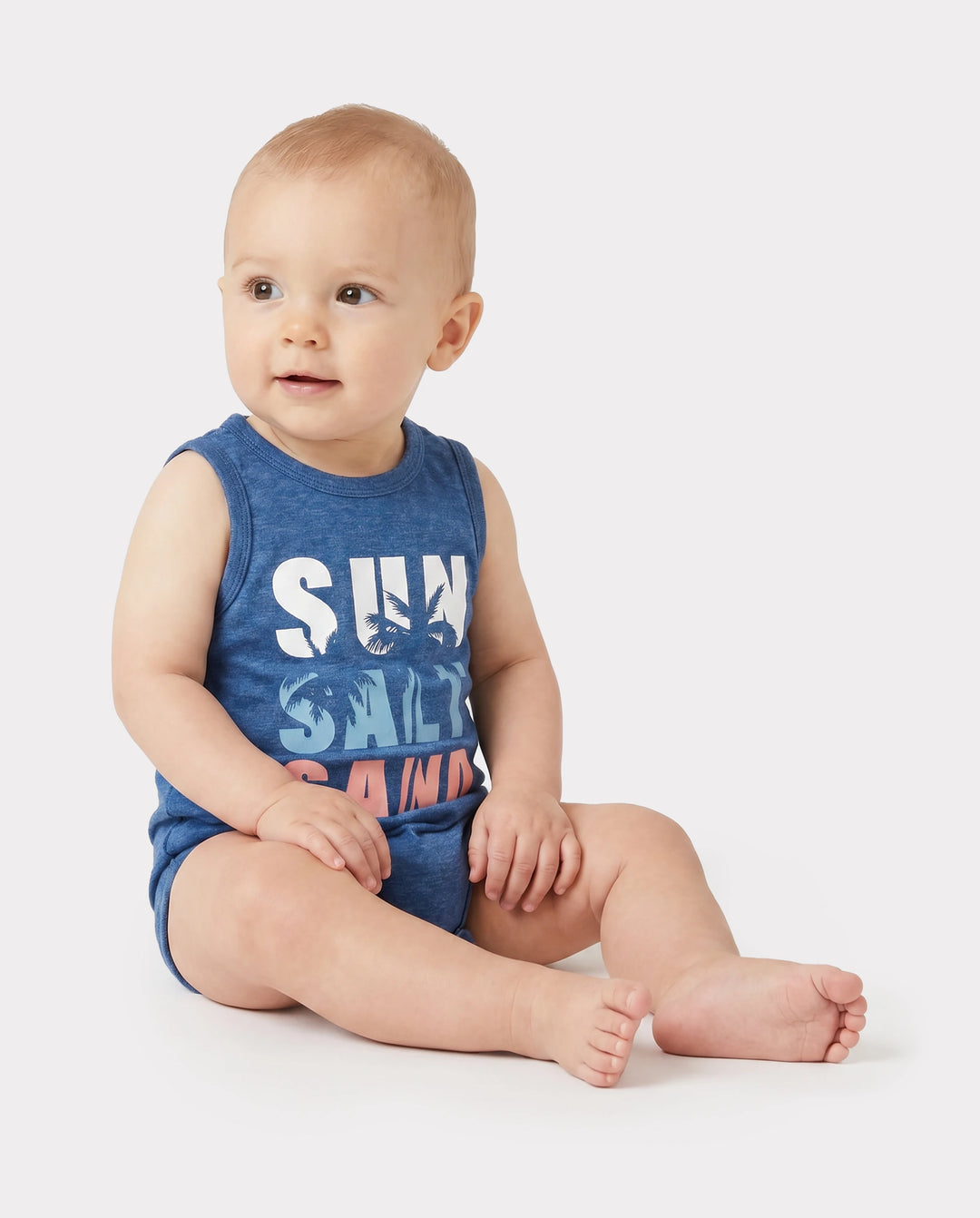 Family Matching Sets Blue Tank Top or Flowy A-Line Tank Dress with Pockets Blue