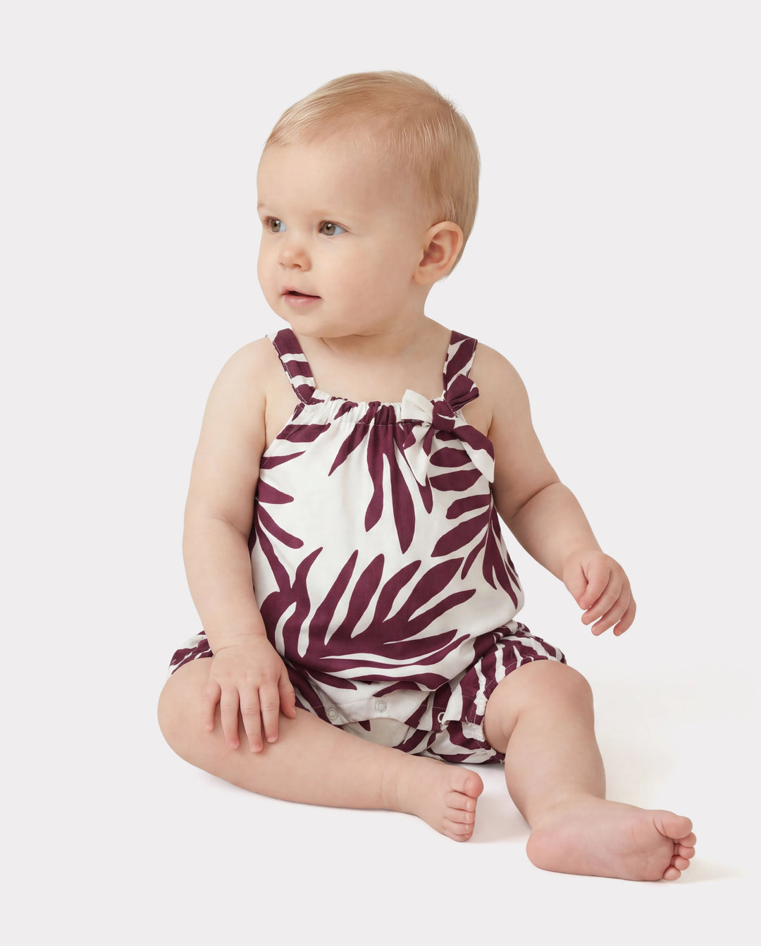 Family Matching Outfits Red Leaf Print Shirts and Strap Belted Dress for Hawaii/Cruise/Resort/Casual Wear White