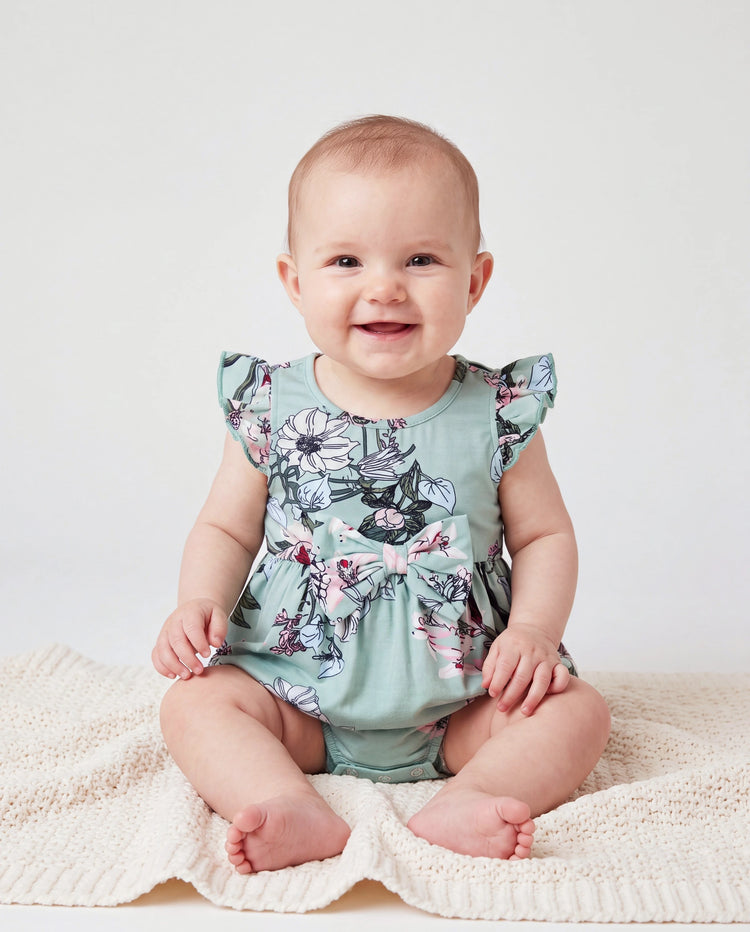 Conjuntos Mamá y Yo Camisa Polo a Rayas Verde o Vestido con Cinturón y Estampado Floral Verde Claro