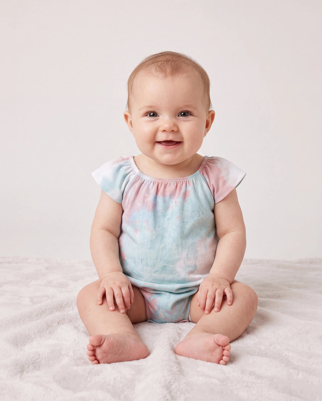 Mommy and Me Matching Tie Dye Dress Set for Women, Girls & Baby Romper
 Multi-color