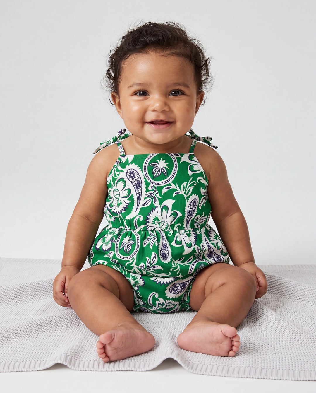 Daddy & Daughter Outfits Set Floral Print Short-sleeve Collar Shirt or Strappy Smocked  Dress for Summer Vacation Green