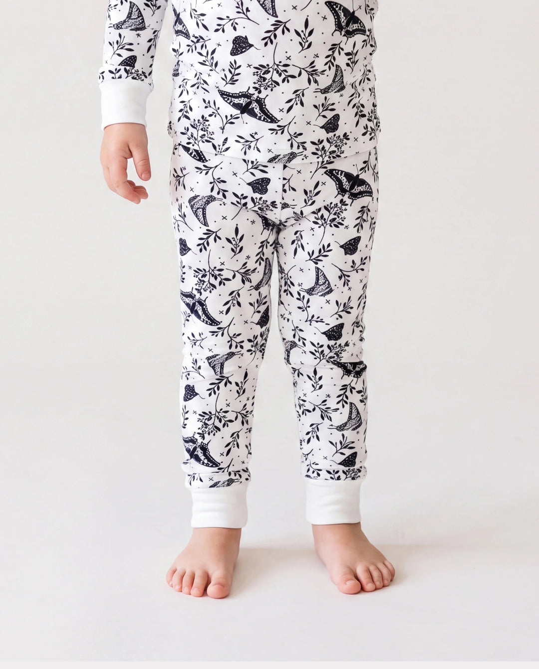 Christmas / Halloween Pajama 2-piece Bamboo Pajamas Set With Childlike Print for Baby / Toddler( Snug-Fitting) White
