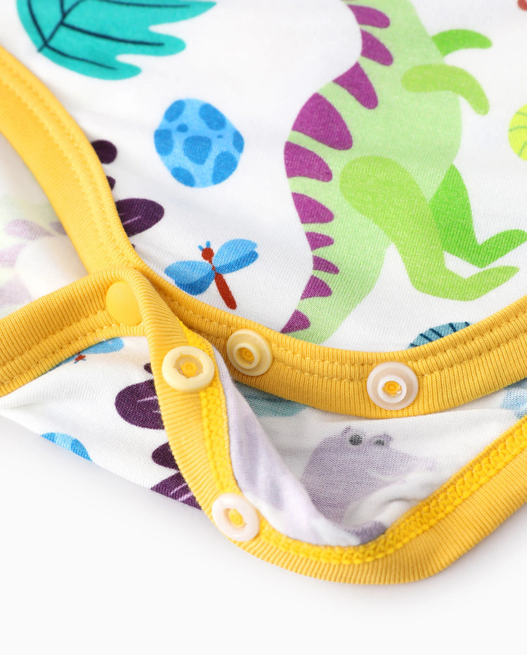 Bamboo Baby Boy/Girl 1pc Allover Print  Bodysuits  Color block