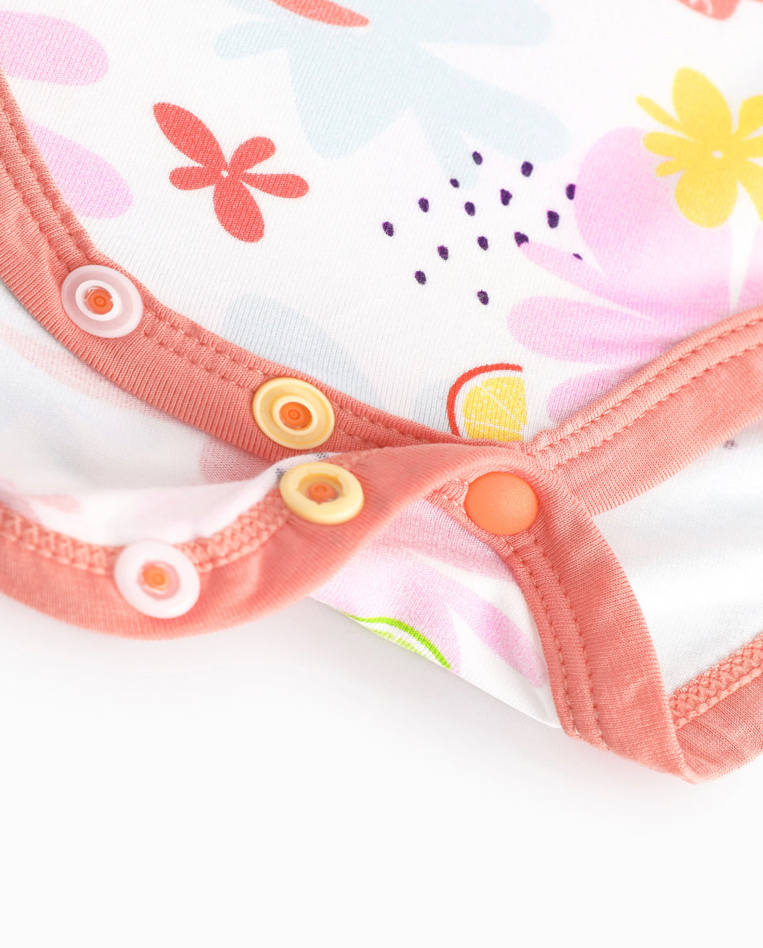 Bambus Baby Junge/Mädchen 1 Stück Allover-Print Bodysuits incarnadinepink