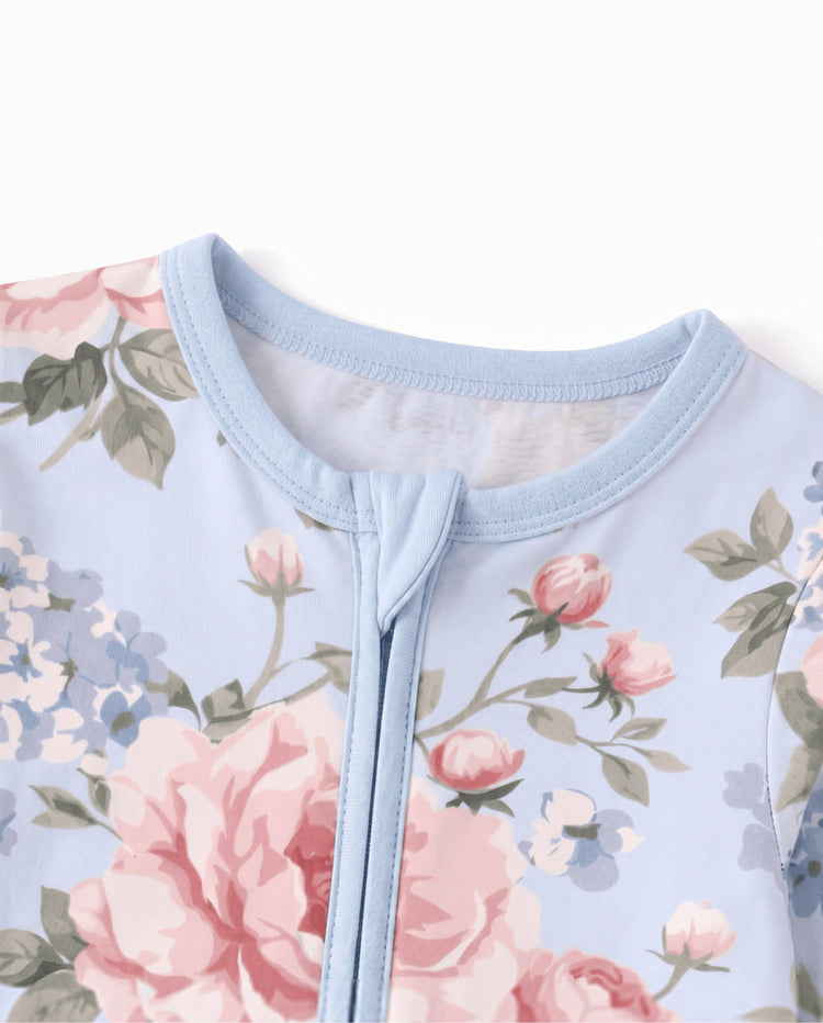Bloom & Blossoms Bamboo Zip-Up Baby Pajamas