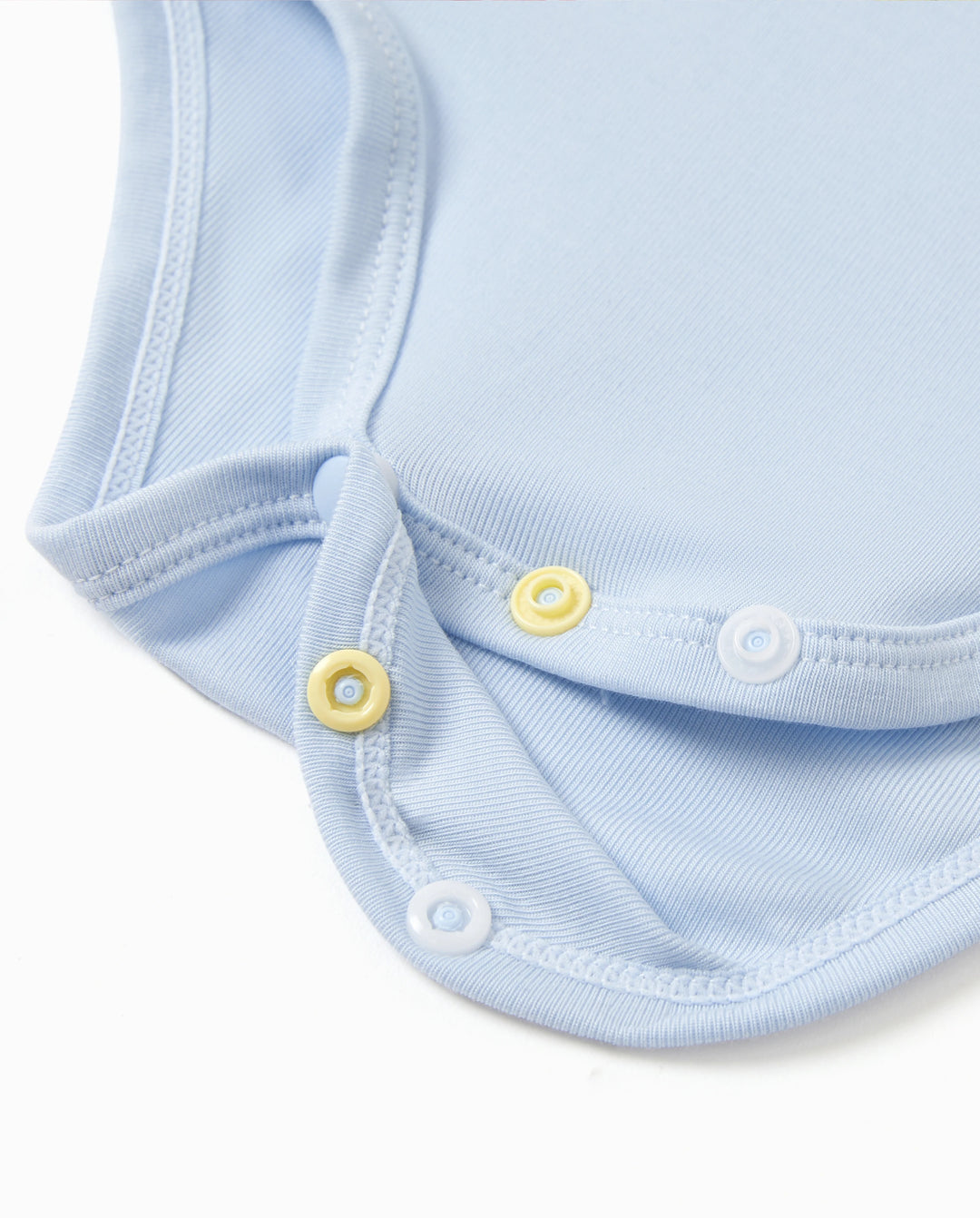 Baby Junge/Mädchen 3er-Pack Lyocell Einfarbiger Strampler blau