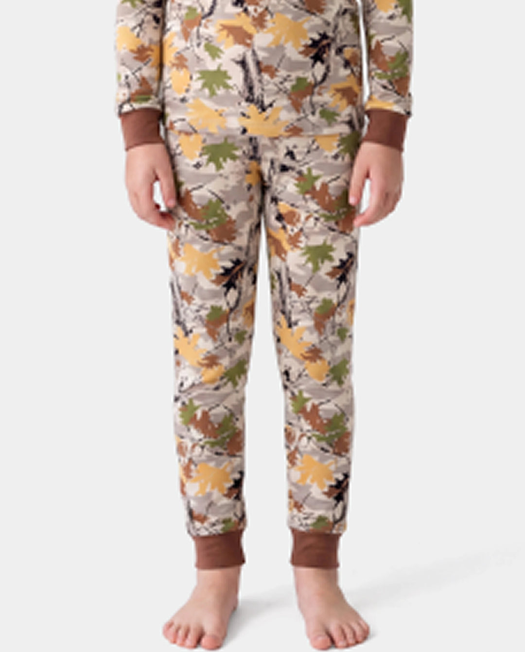 Christmas / Halloween Pajamas 2-piece Bamboo Pajamas Set With Playful Print for Toddler / Kids ( Snug-Fitting) Brown
