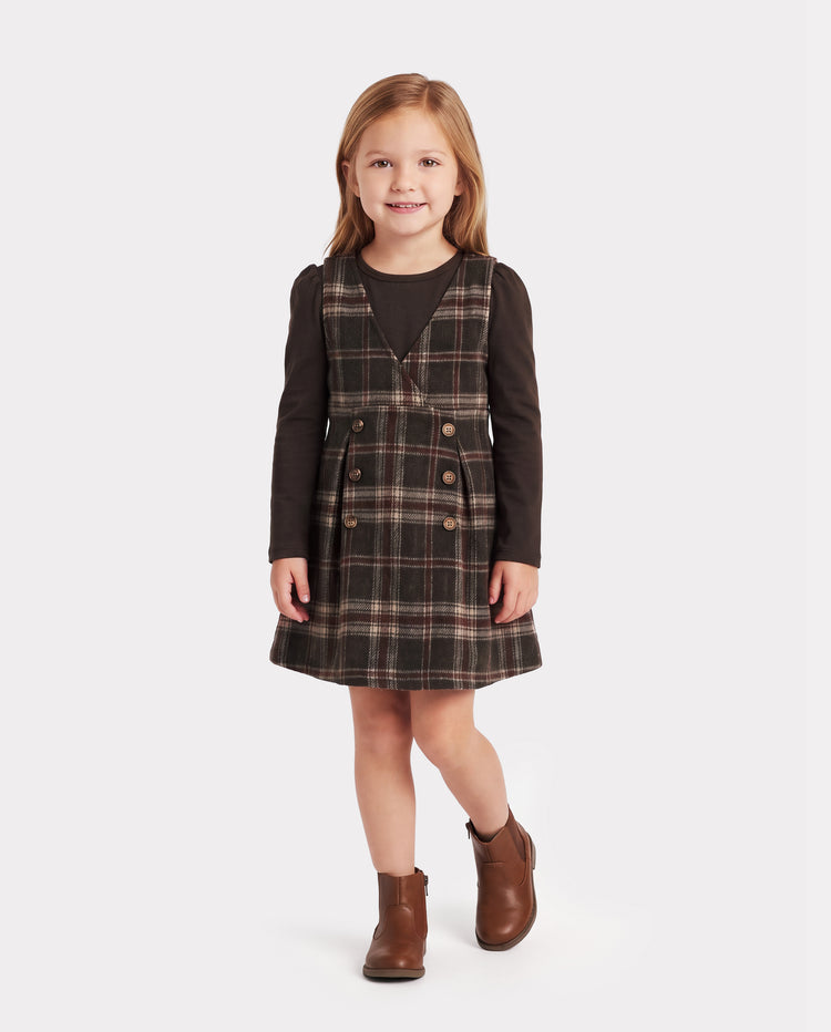 Matching Family Vintage Brown Plaid Outfits