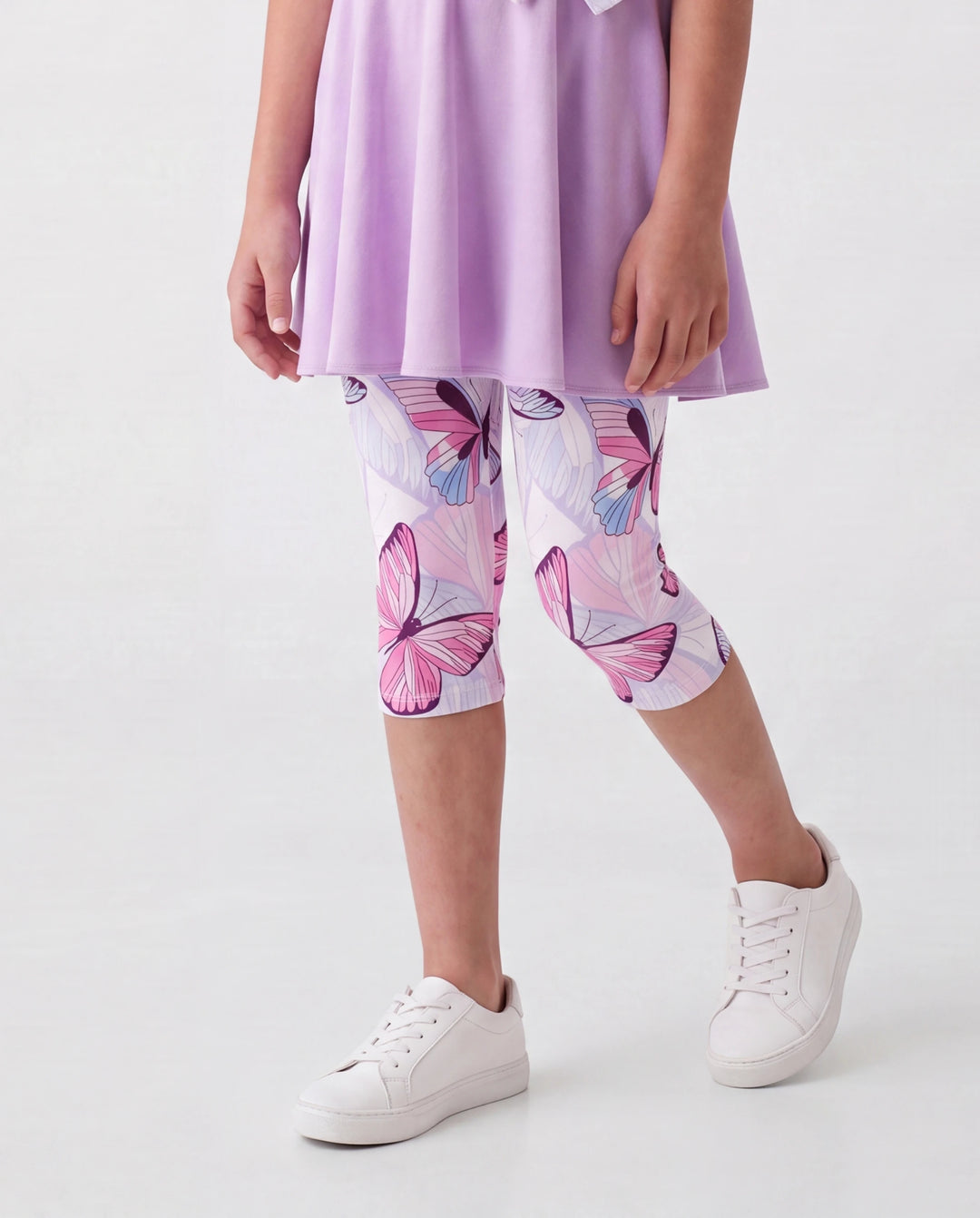 Sweet Girls 2pcs Pflanzen und Blumen Polyester / Baumwolle Set helles lila