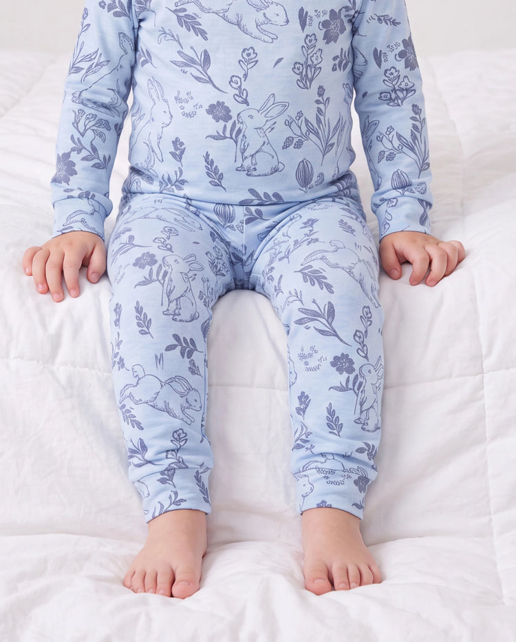 Kleinkind / Kinder 2-teiliger Pyjama mit Animal-Print ( eng anliegend ) blau