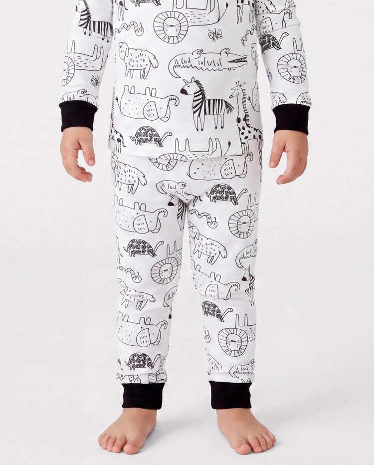 Christmas / Halloween Pajama 2-piece Bamboo Pajamas Set With Childlike Print for Baby / Toddler( Snug-Fitting) Black