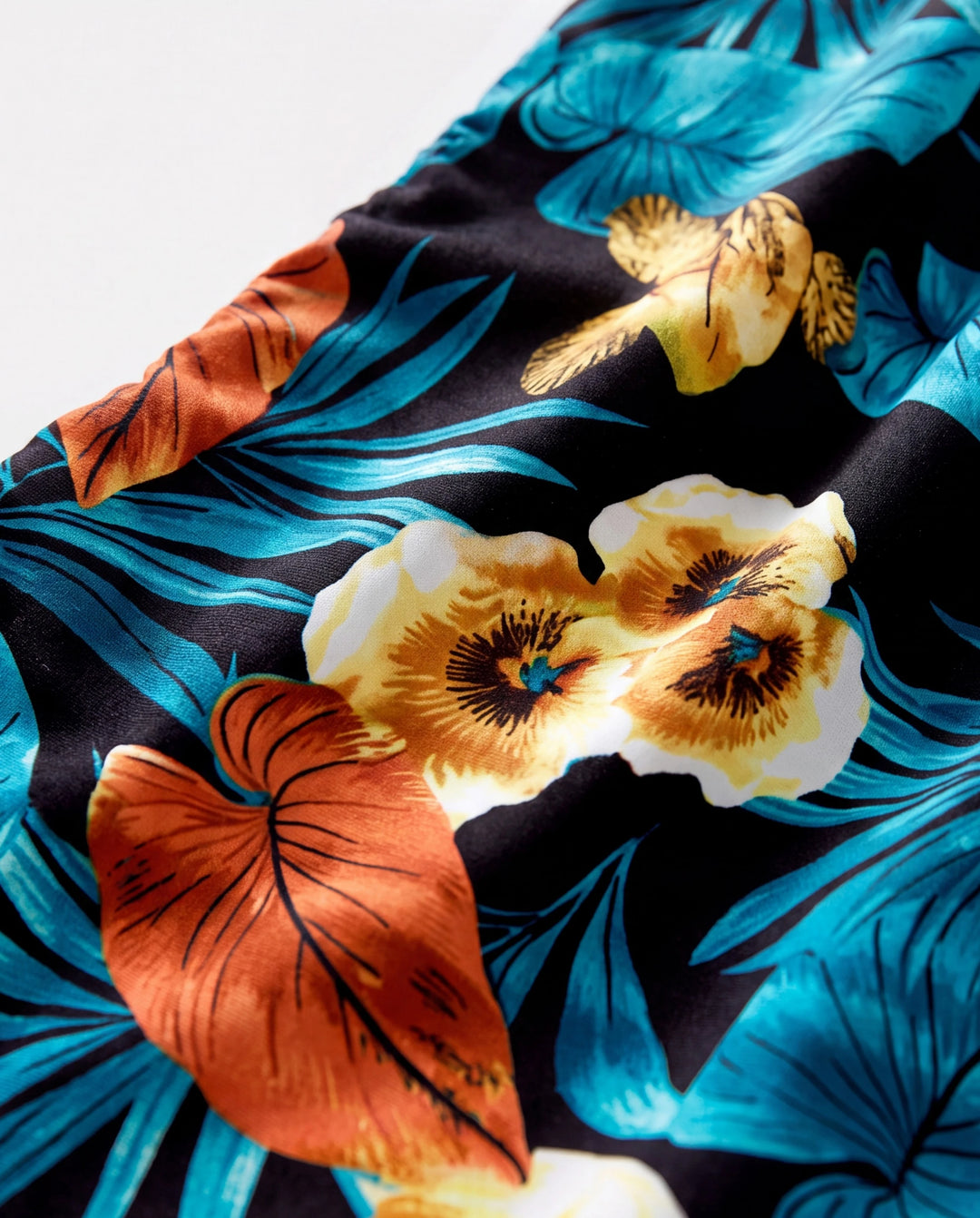Kleinkinder/Mädchen Floral-Panel T-Shirt und Kleid-Set mit gerafftem Kordelzug an der Seite Schwarz