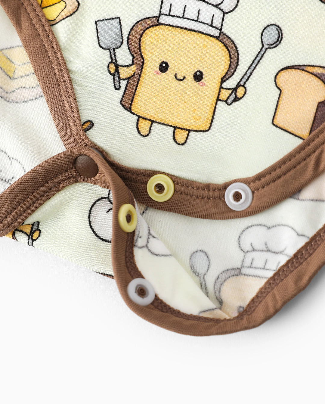 Bambus Baby Junge/Mädchen 1-teiliger Allover Print Body Khaki
