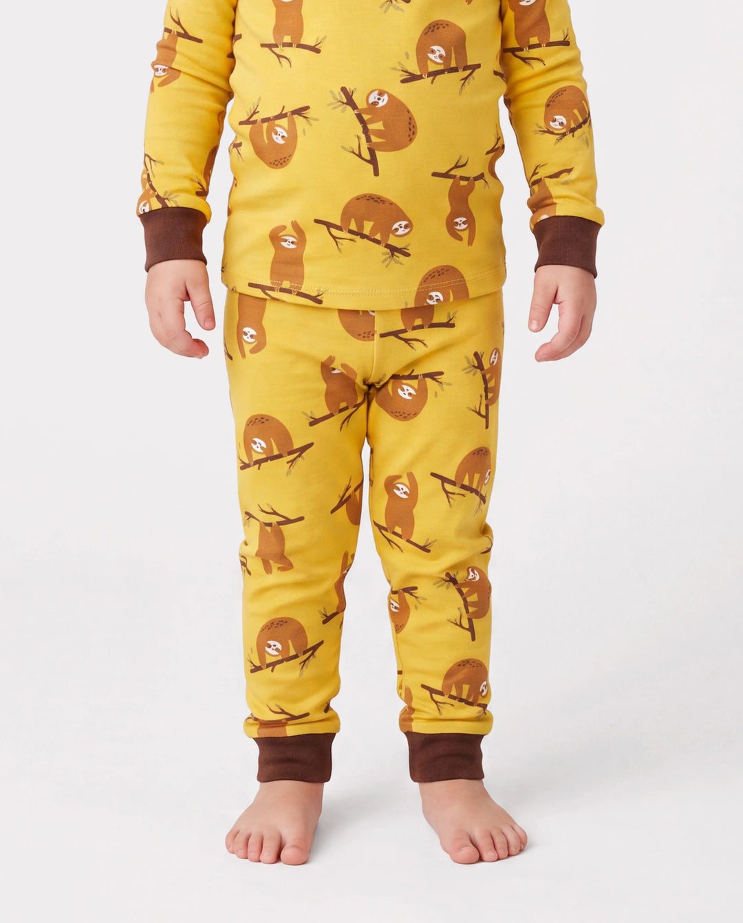Christmas / Halloween Pajama 2-piece Bamboo Pajamas Set With Childlike Print for Baby / Toddler( Snug-Fitting) Yellow