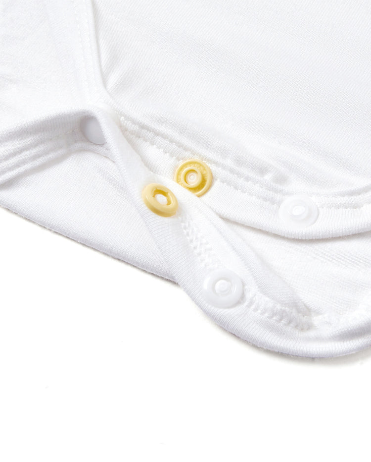 Bamboo Baby Boy/Girl Casual Romper White