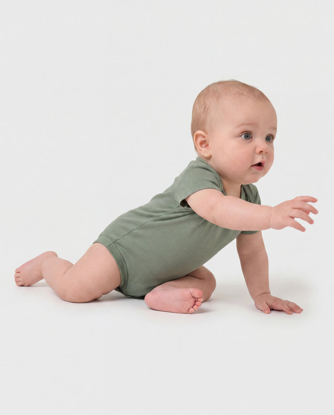 Conjunto de 2 peleles de bambú para bebé niño/niña, lisos y estampados, color verde