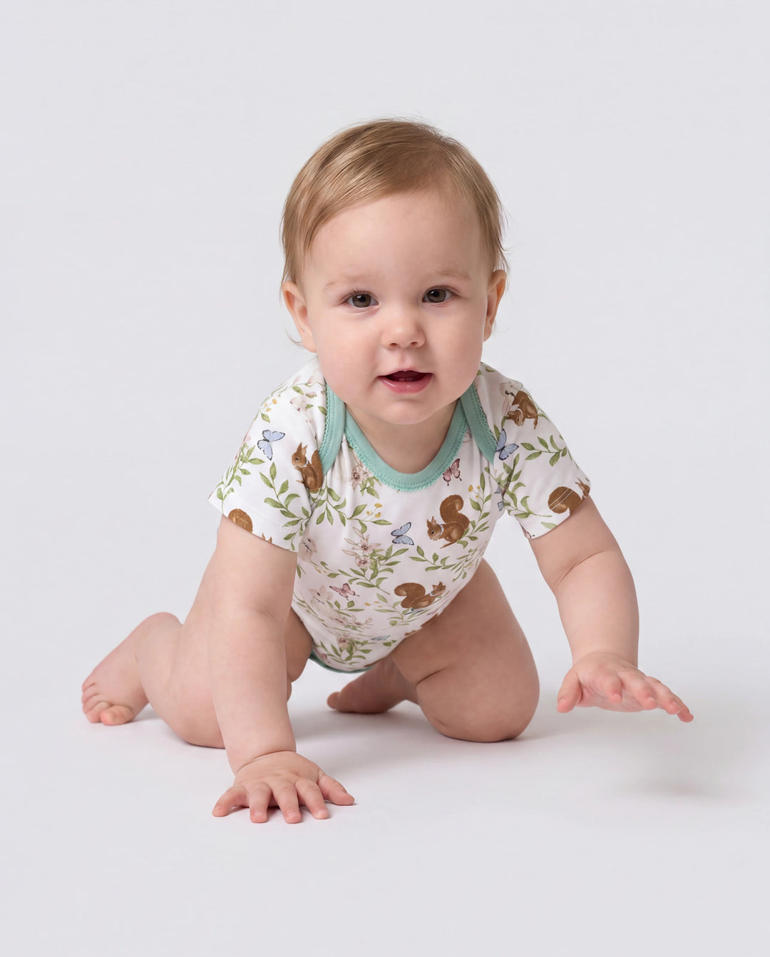 Conjunto de 2 peleles de bambú para bebé niño/niña, lisos y estampados, verde claro