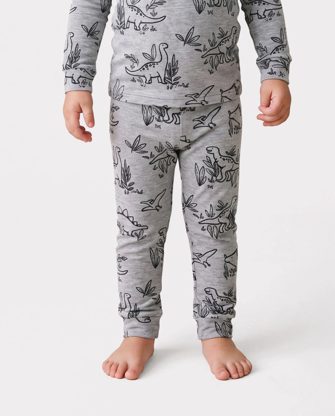 Kleinkind / Kinder 2-teiliger Pyjama mit Animal-Print ( eng anliegend ) grau