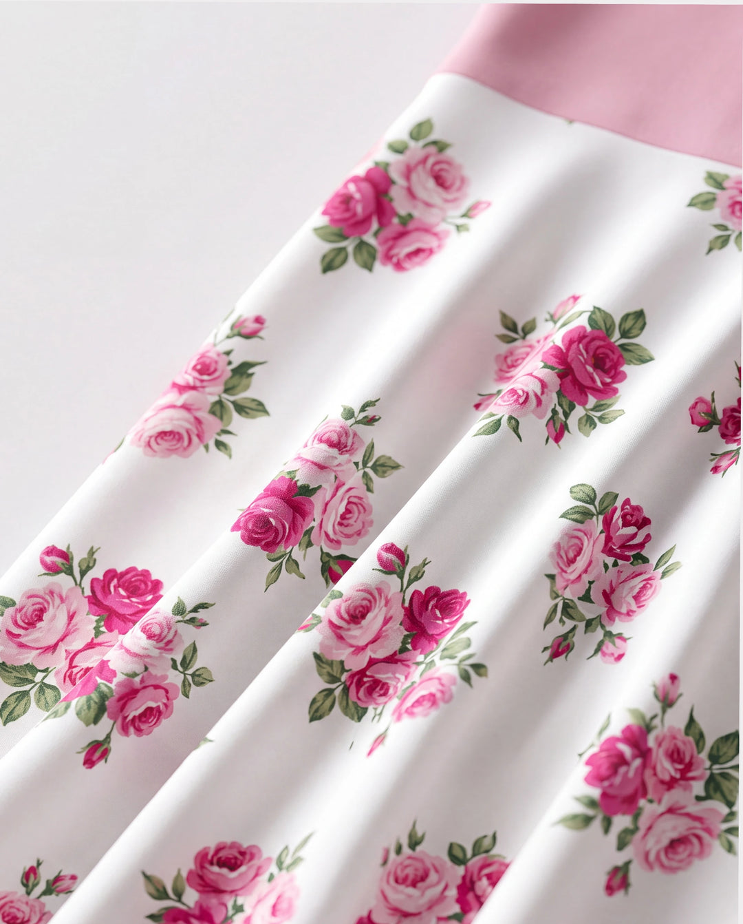 Kleinkind/Mädchen Pink Ärmelloses Zusammengesetztes Blumenprint Midikleid Pink
