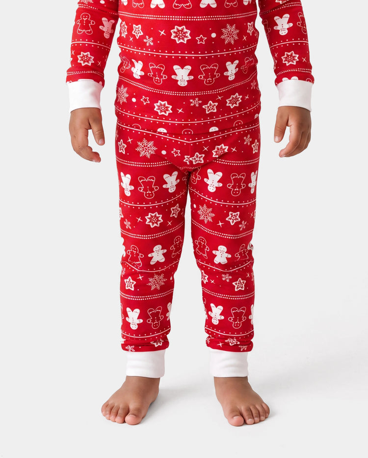Christmas / Halloween Pajama 2-piece Bamboo Pajamas Set With Childlike Print for Baby / Toddler( Snug-Fitting) Red
