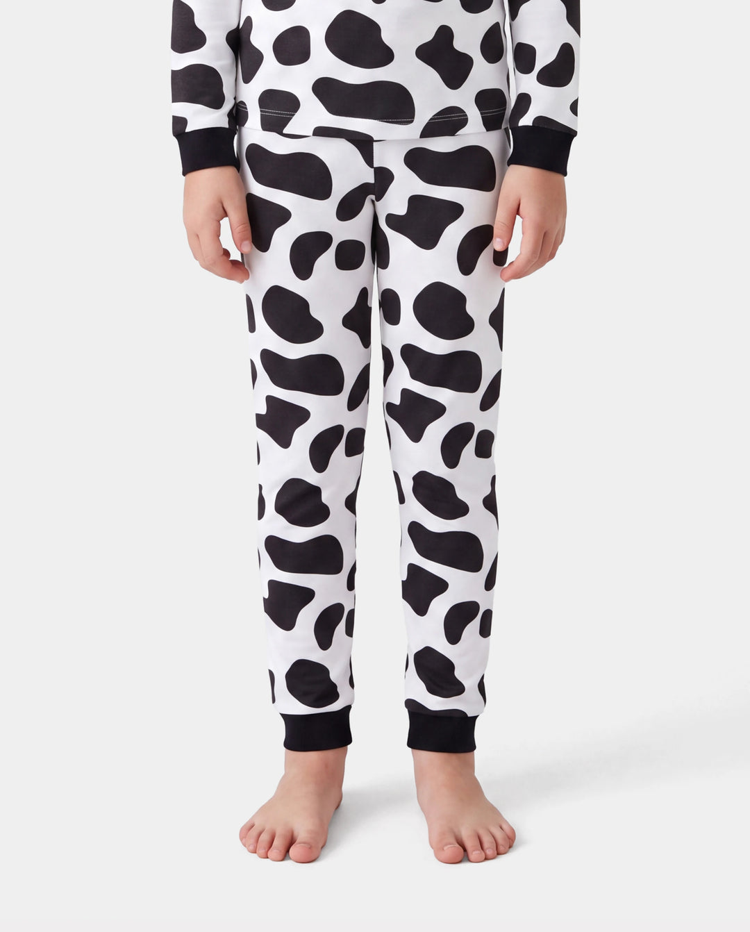 Christmas / Halloween Pajamas 2-piece Pajama Set With Childlike Print for Toddler / Kids ( Snug-Fitting ) Black