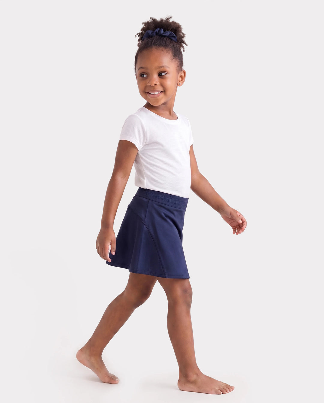 PatPat Rapidair™ Activewear Kid Mädchen Athletic 2 in 1 Tennis-Skort mit Bambus-Viskose-Shorts und Tasche tiefblau