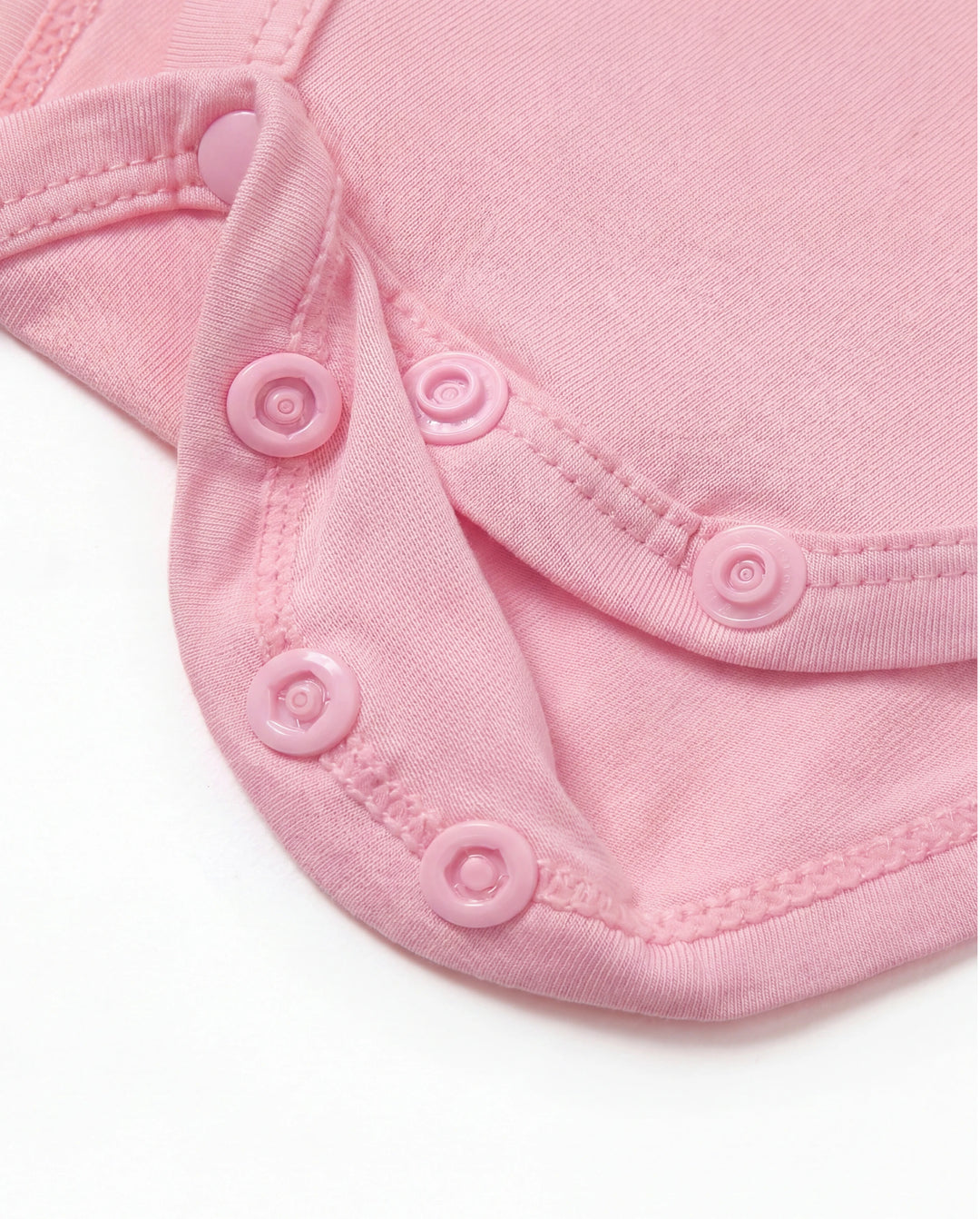 Conjunto de 4 piezas de mameluco de modal de color liso para bebé niño/niña, rosa