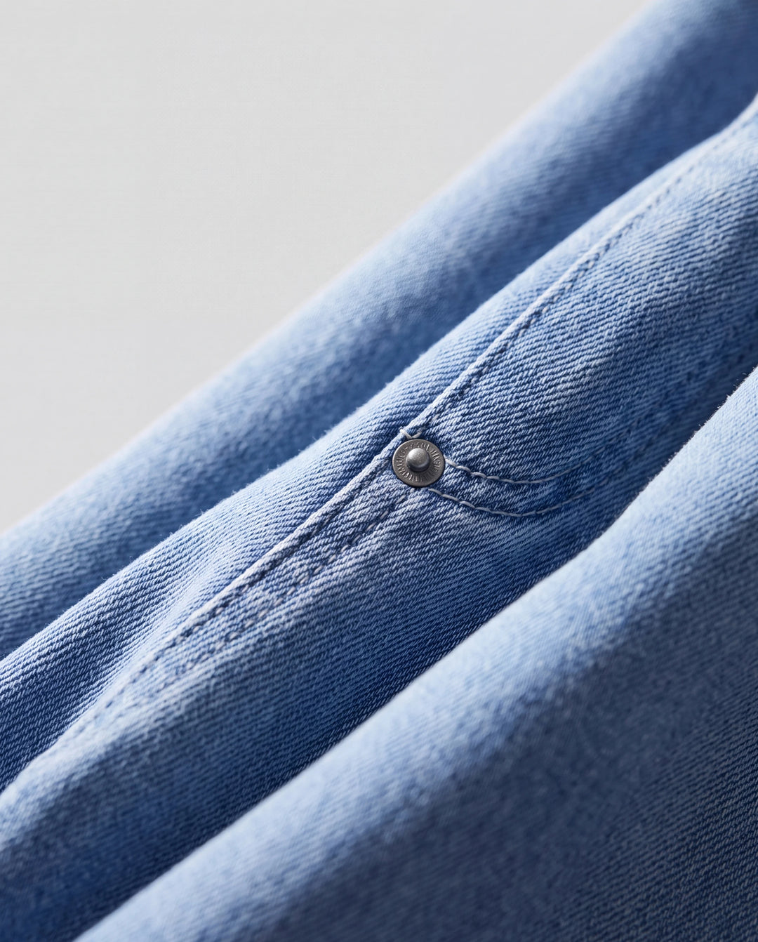 Kids Elastic Waist Denim Pants Soft Stretch Comfortable Everyday Jeans with Pockets Light Blue
