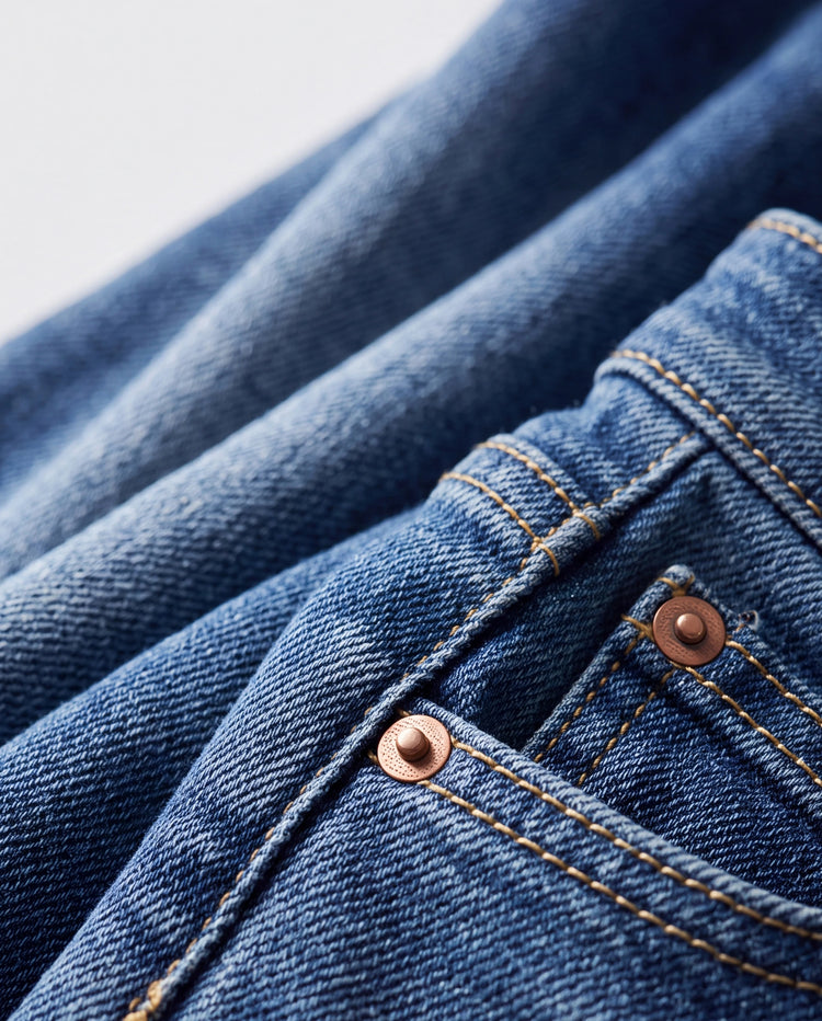Pantalones vaqueros de mezclilla para niños con cintura elástica, suaves, elásticos y cómodos para uso diario con bolsillos, color azul oscuro