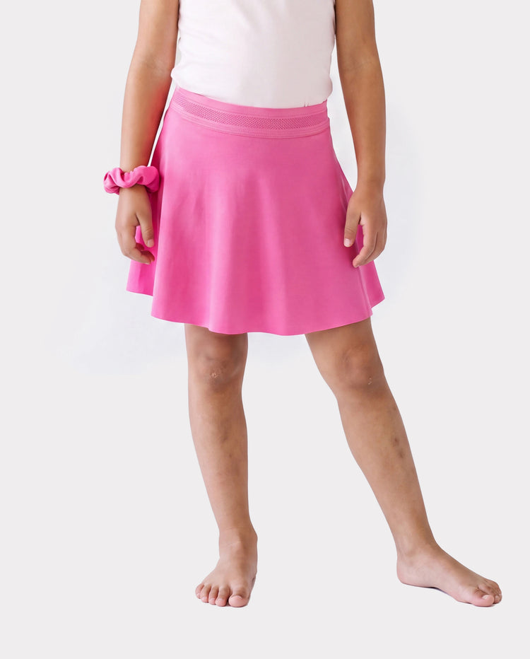 PatPat Rapidair activewear Kid Girl Athletic 2 in 1 Tennis Skort with Pocket Hot Pink