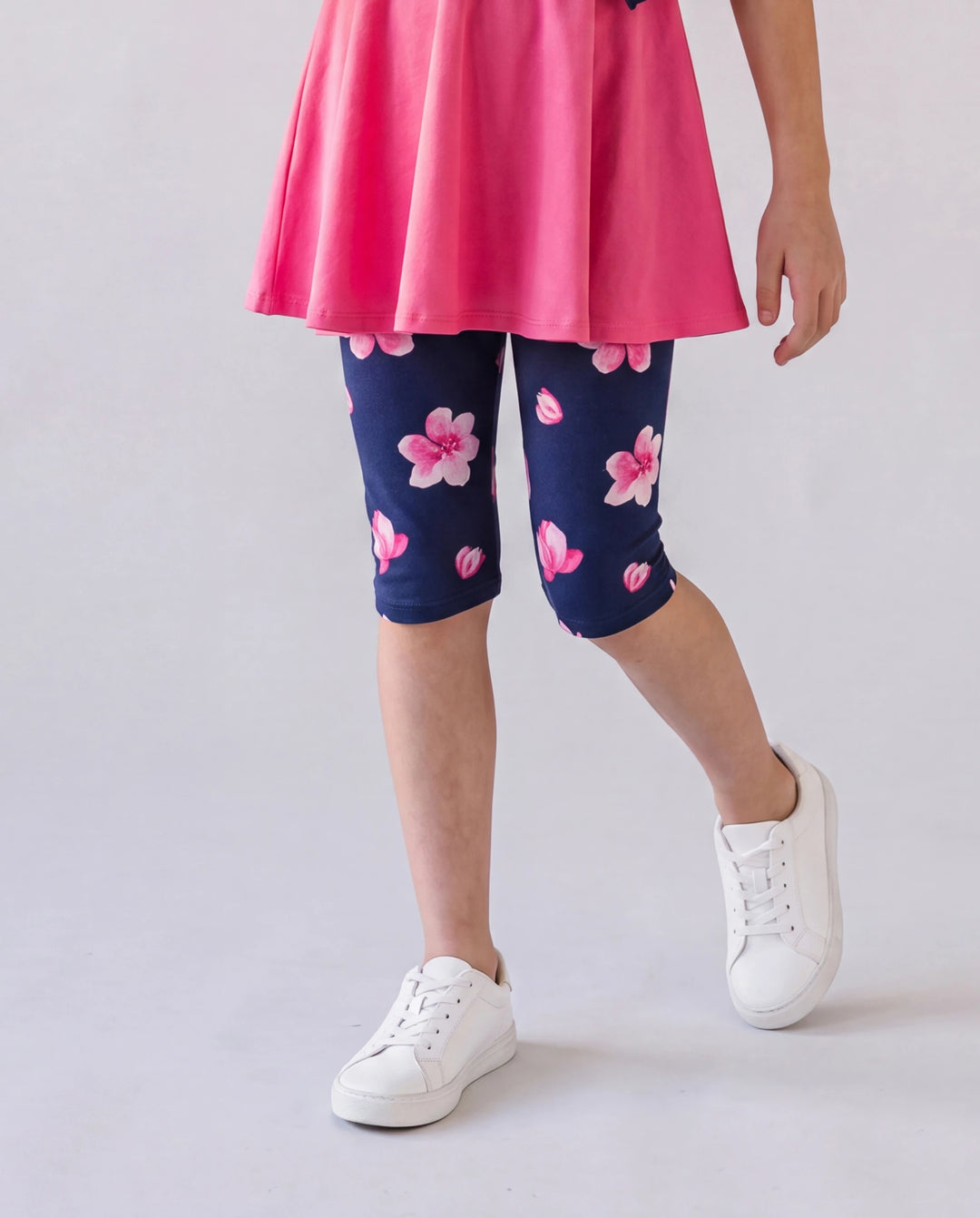 Conjunto de 2 piezas de túnica y leggings para niña pequeña/niña Roseo